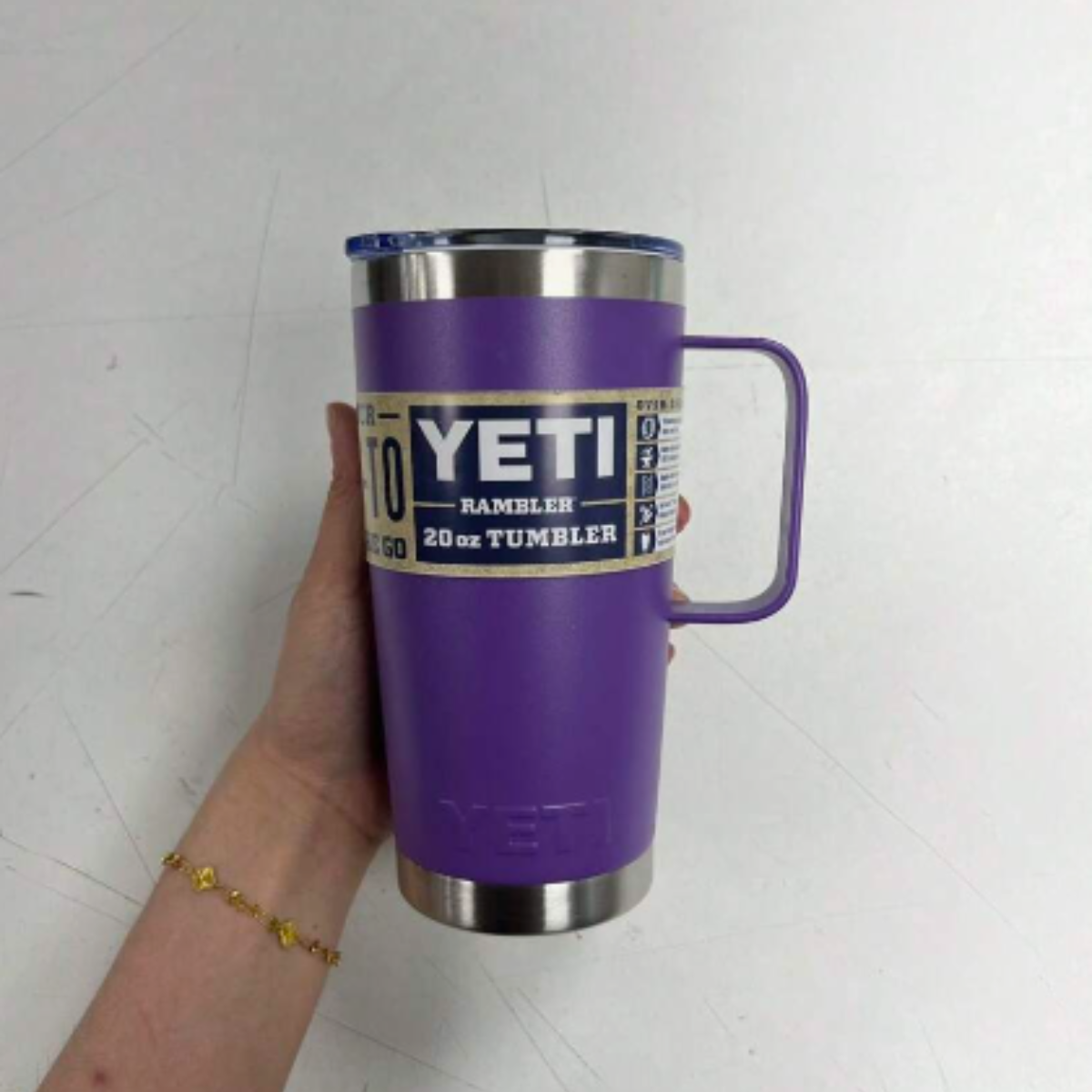 Yeti 30oz C/Aza Morado Acero Inoxidable