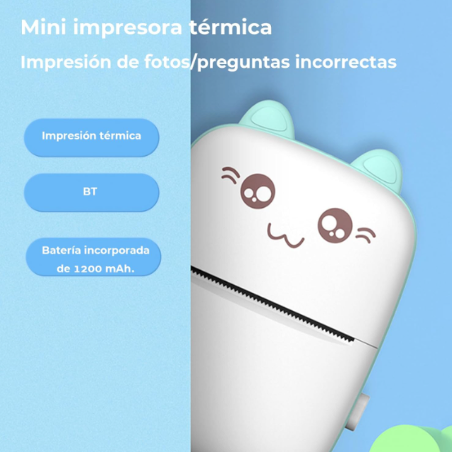 Mini Impresora Térmica Portátil Bluetoot