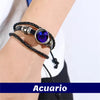 Pulsera Zodiacal Acuario Morada