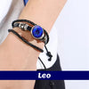 Pulsera Zodiacal Leo Morada