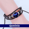 Pulsera zodiacal Géminis Morada