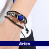 Pulsera zodiacal Aries Morada